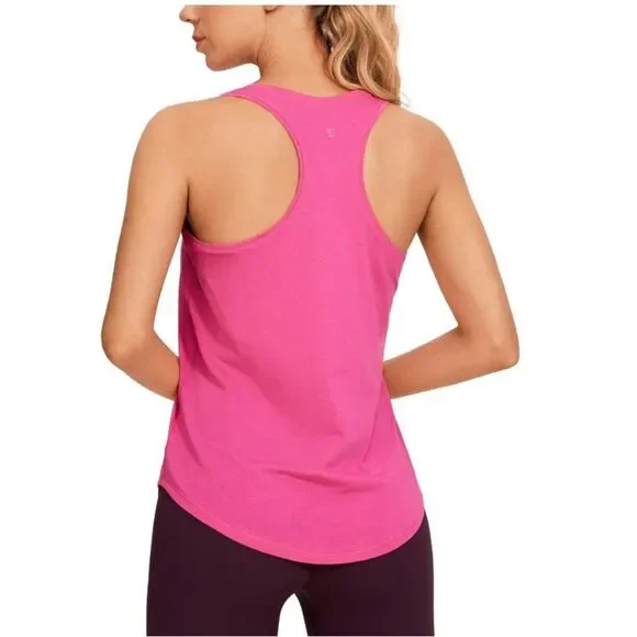CRZ YOGA Women's Racerback Workout Tank Tops Loose Fit - Picture 3 of 9